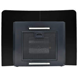 Wall Mounted Range Hood Stainless Steel 756 m³/h 60 cm Black - Close-Up Angle