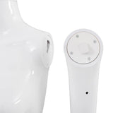 Full Body Female Mannequin with Glass Base Glossy White 175 cm - Extra Image