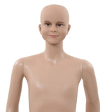 Full Body Child Mannequin with Glass Base Beige 140 cm - Close-Up Angle
