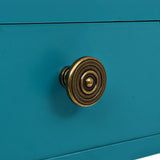 Writing Desk with Drawer 90x50x76.5 cm Antique Green - Rear View