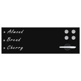 Wall Mounted Magnetic Blackboard Glass 60x20 cm