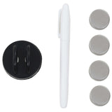 Wall Mounted Magnetic Blackboard Glass 60x40 cm - Top-Down View