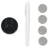 Wall Mounted Magnetic Blackboard Glass 80x60 cm - Top-Down View