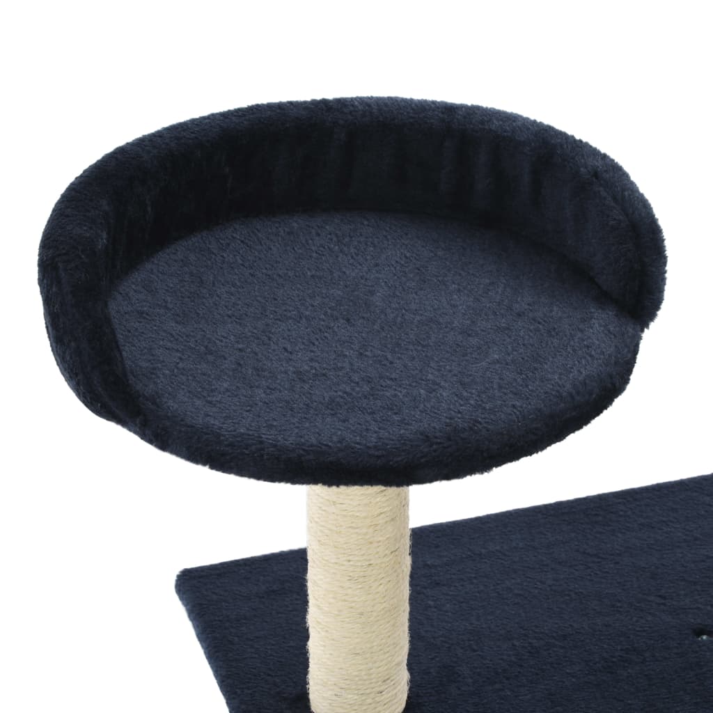 Cat Tree with Sisal Scratching Posts 95 cm Dark Blue