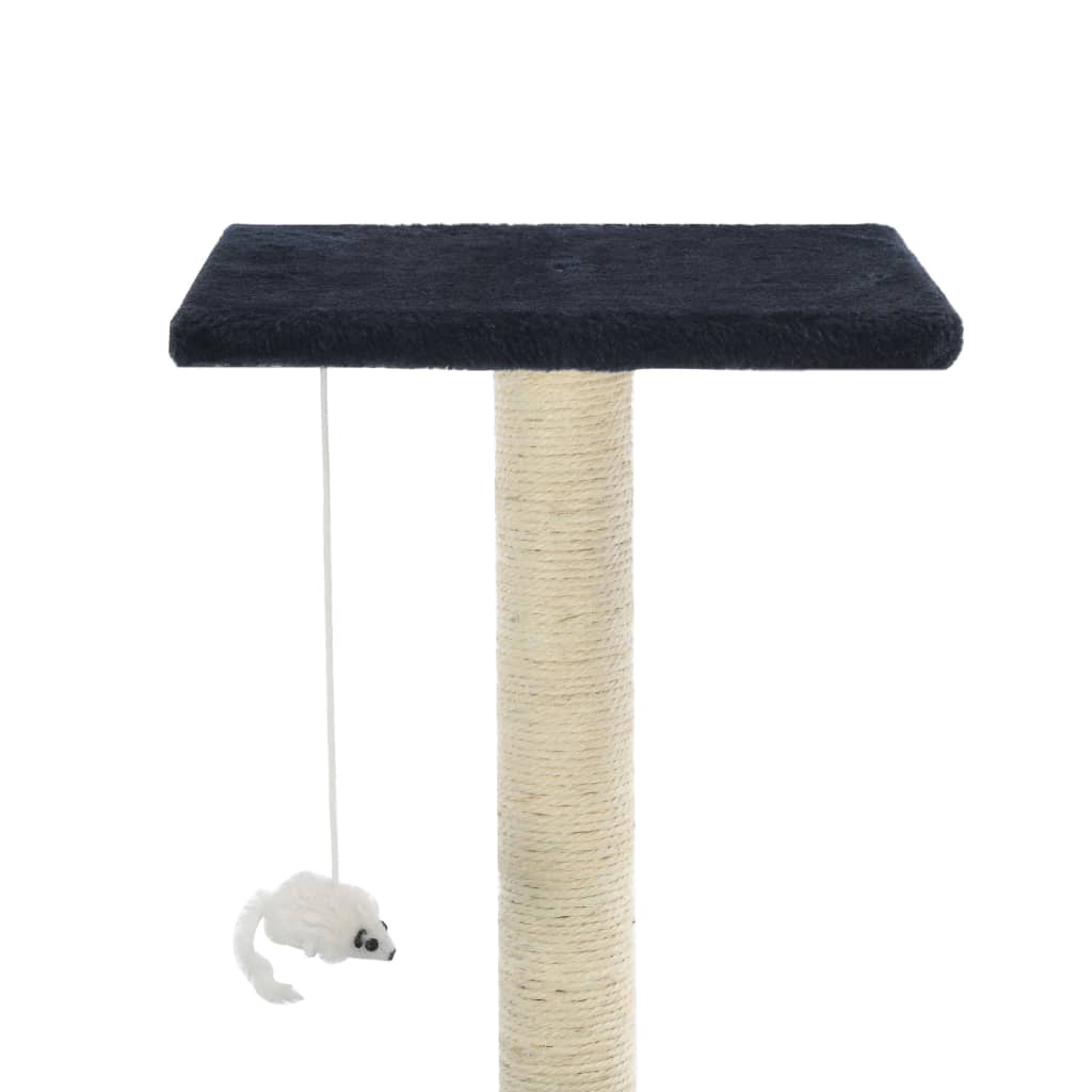 Cat Tree with Sisal Scratching Posts 95 cm Dark Blue