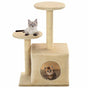 Cat Tree with Sisal Scratching Posts 60 cm Beige