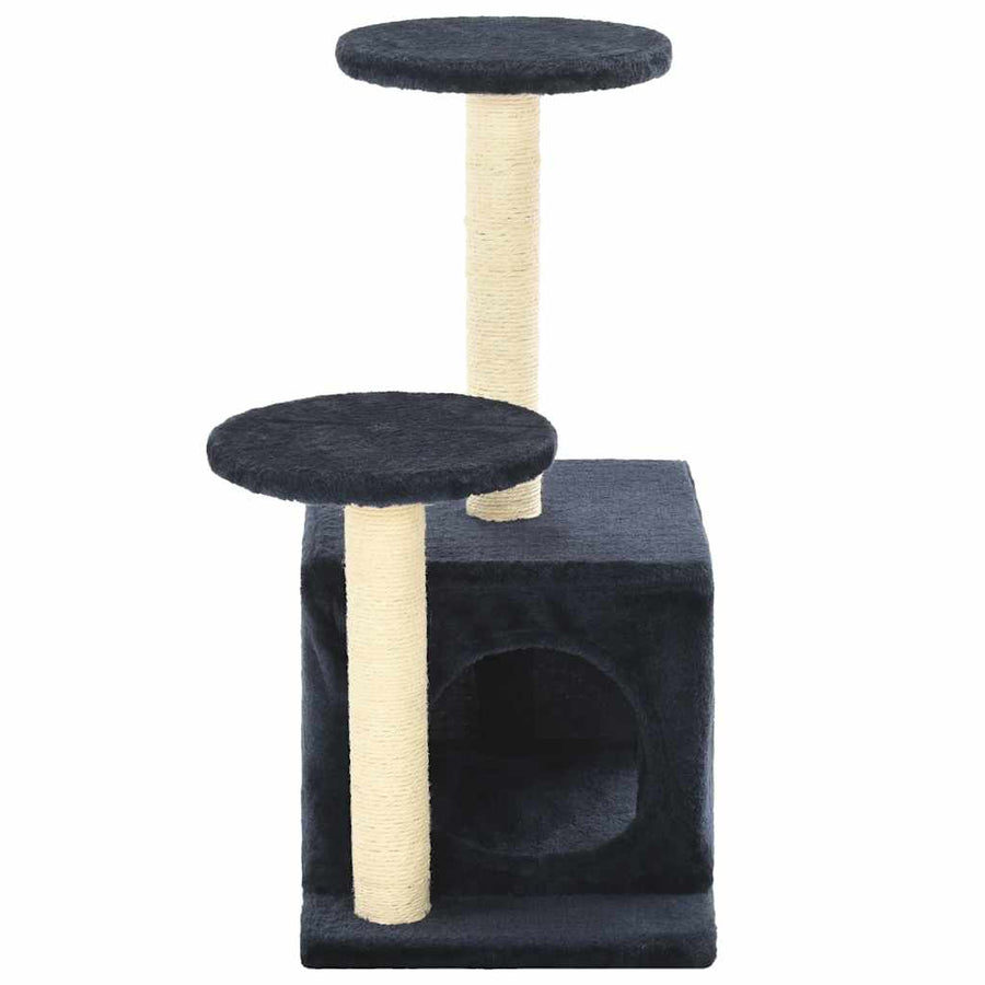 Cat Tree with Sisal Scratching Posts 60 cm Dark Blue