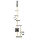 Cat Tree with Sisal Scratching Posts 260 cm Grey