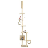 Cat Tree with Sisal Scratching Posts 260 cm Beige