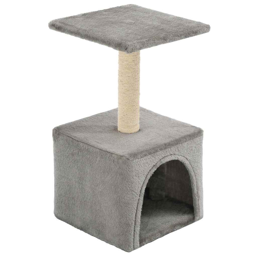 Cat Tree with Sisal Scratching Post 55 cm Grey