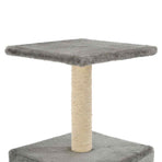 Cat Tree with Sisal Scratching Post 55 cm Grey