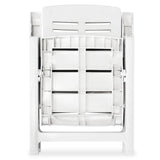 11 Piece Outdoor Dining Set Plastic White