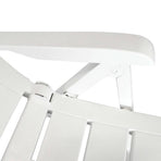 11 Piece Outdoor Dining Set Plastic White