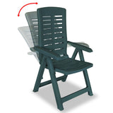 3 Piece Bistro Set Plastic Green