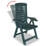 3 Piece Bistro Set Plastic Green - 45-Degree Angle