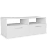 TV Cabinets 2 pcs Engineered Wood 95x35x36 cm White