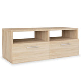 2 Piece TV Cabinet Set Engineered Wood 95x35x36 cm Oak
