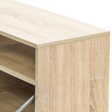 2 Piece TV Cabinet Set Engineered Wood 95x35x36 cm Oak