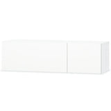 TV Cabinets 2 pcs Engineered Wood 120x40x34 cm High Gloss White