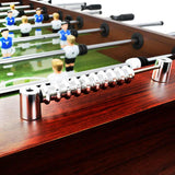 Football Table Steel 60 kg 140x74.5x87.5 cm Brown - Low Angle