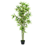 Artificial Bamboo Plant with Pot 175 cm Green