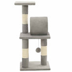 Cat Tree with Sisal Scratching Posts 65 cm Grey