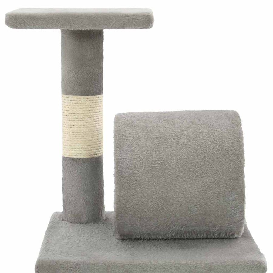 Cat Tree with Sisal Scratching Posts 65 cm Grey