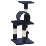 Cat Tree with Sisal Scratching Posts 65 cm Dark Blue