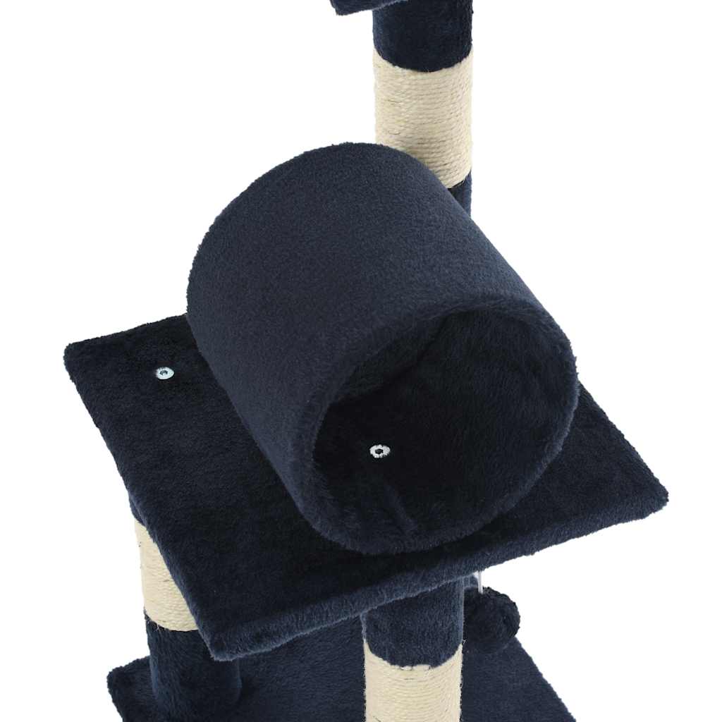 Cat Tree with Sisal Scratching Posts 65 cm Dark Blue