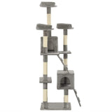 Cat Tree with Sisal Scratching Posts 170 cm Grey