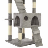 Cat Tree with Sisal Scratching Posts 170 cm Grey