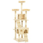 Cat Tree with Sisal Scratching Posts 170 cm Beige