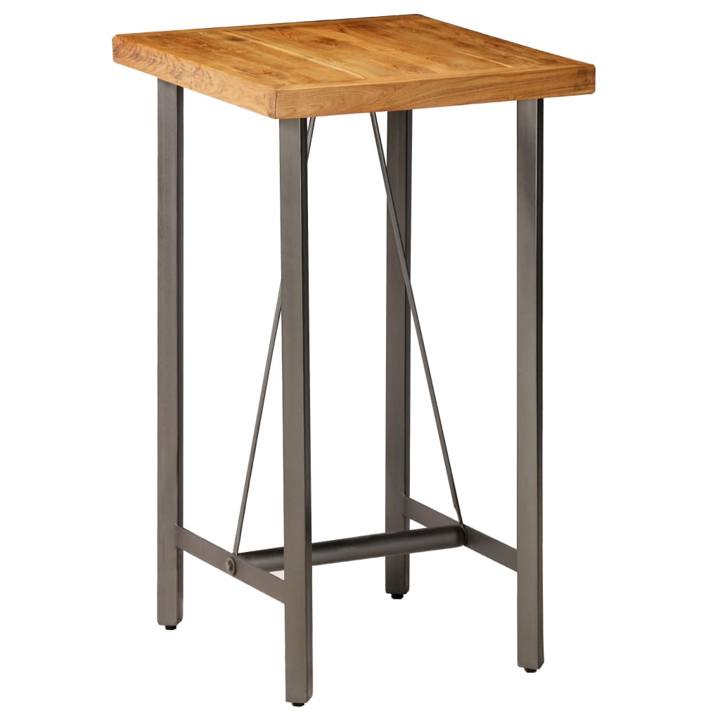 Bar Table Solid Reclaimed Teak 60x60x107 Cm