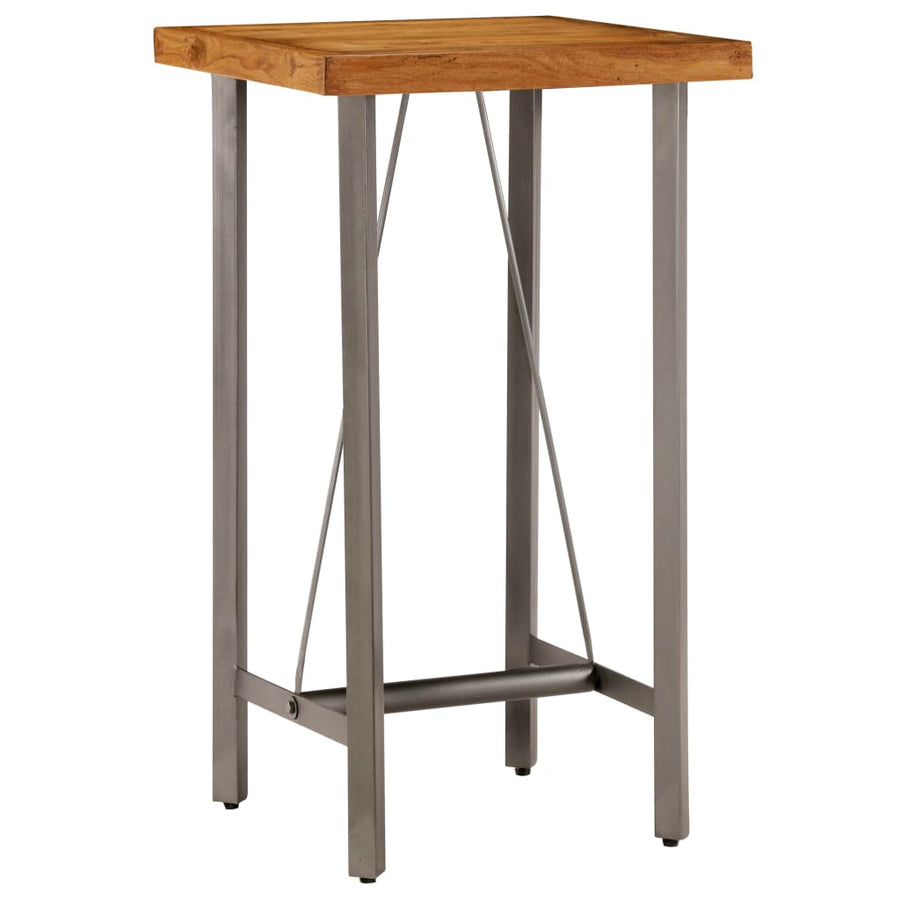 Bar Table Solid Reclaimed Teak 60x60x107 Cm