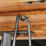 Bar Table Solid Reclaimed Teak 60x60x107 Cm - Rear View