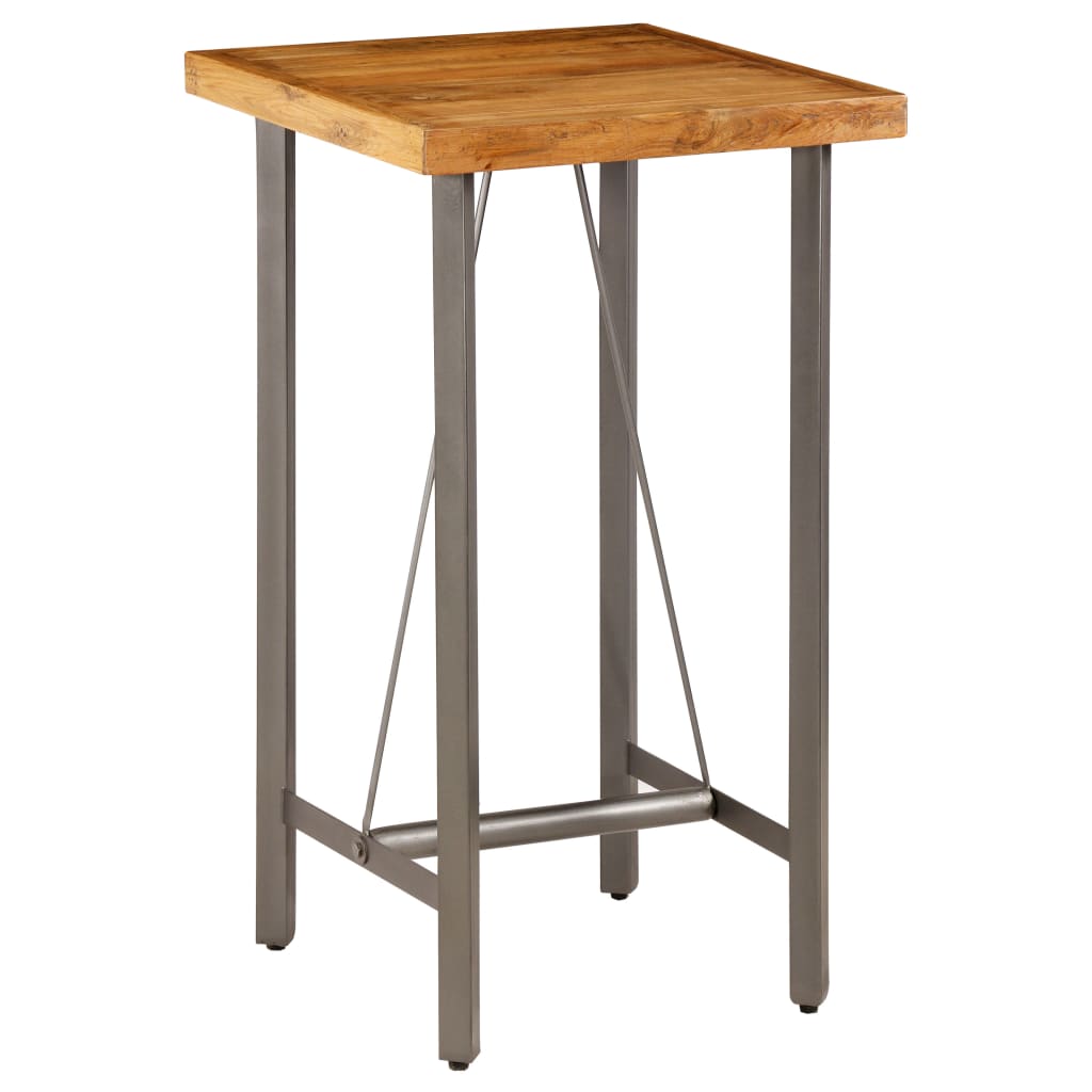 Bar Table Solid Reclaimed Teak 60x60x107 Cm