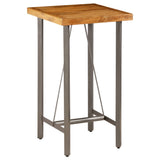 Bar Table Solid Reclaimed Teak 60x60x107 Cm
