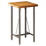Bar Table Solid Reclaimed Teak 60x60x107 Cm