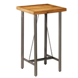 Bar Table Solid Reclaimed Teak 60x60x107 Cm
