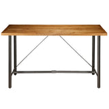 Bar Table Solid Reclaimed Teak 180x70x107 cm - Top-Down View