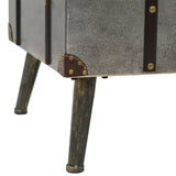 Coffee Table MDF and Aluminium 102x51x47.5 cm - 45-Degree Angle