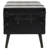 Coffee Table MDF and Steel 102x51x48 cm - Side View