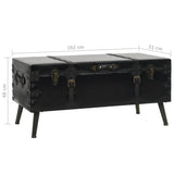 Coffee Table MDF and Steel 102x51x48 cm - Extra Image