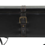 Coffee Table MDF and Fir Wood 110x55x43 cm - Top-Down View