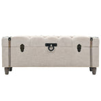 Storage Bench Set 3 pcs 112x37x45 cm Solid Wood and Steel