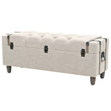 Storage Bench Set 3 pcs 112x37x45 cm Solid Wood and Steel - Top-Down View