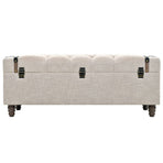 Storage Bench Set 3 pcs 112x37x45 cm Solid Wood and Steel