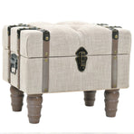 Storage Bench Set 3 pcs 112x37x45 cm Solid Wood and Steel