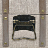 Storage Bench Solid Wood and Steel 111x34x37 cm - Low Angle