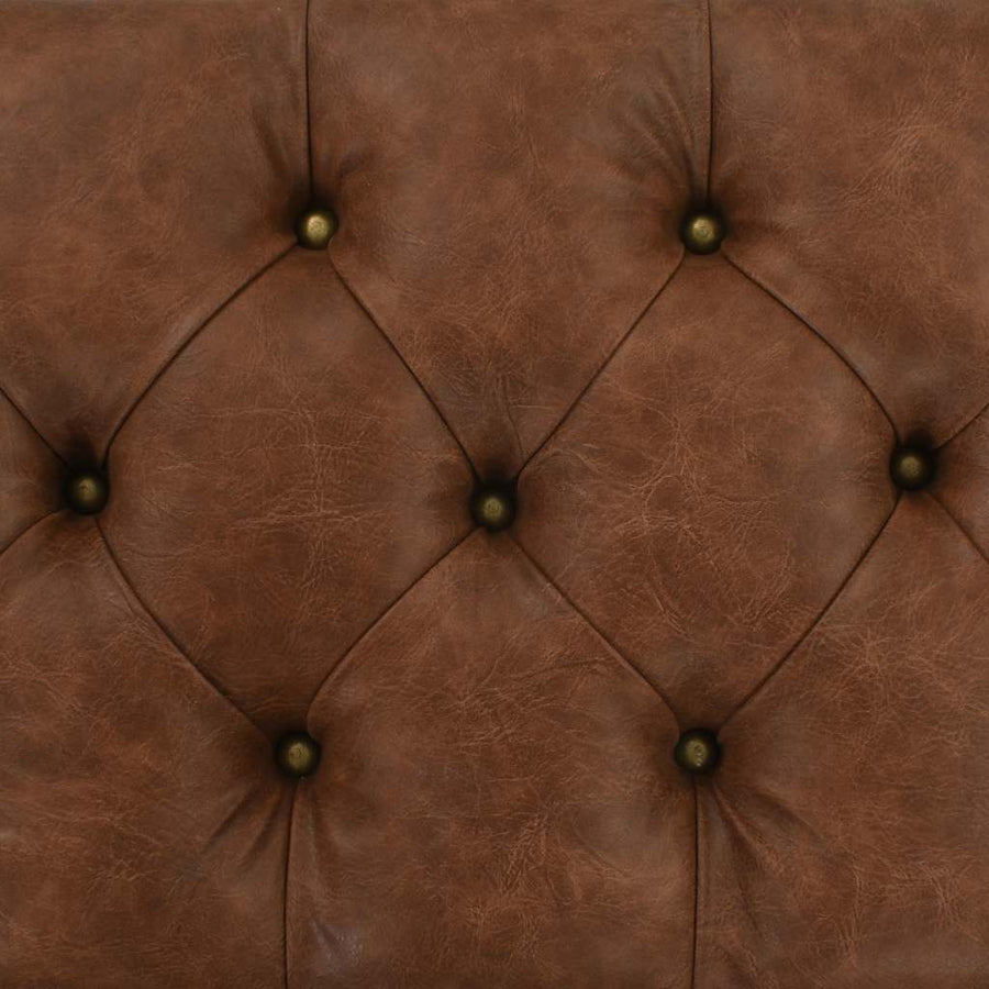 Storage Bench Solid Wood and Artificial Leather 80,5x41x50 cm